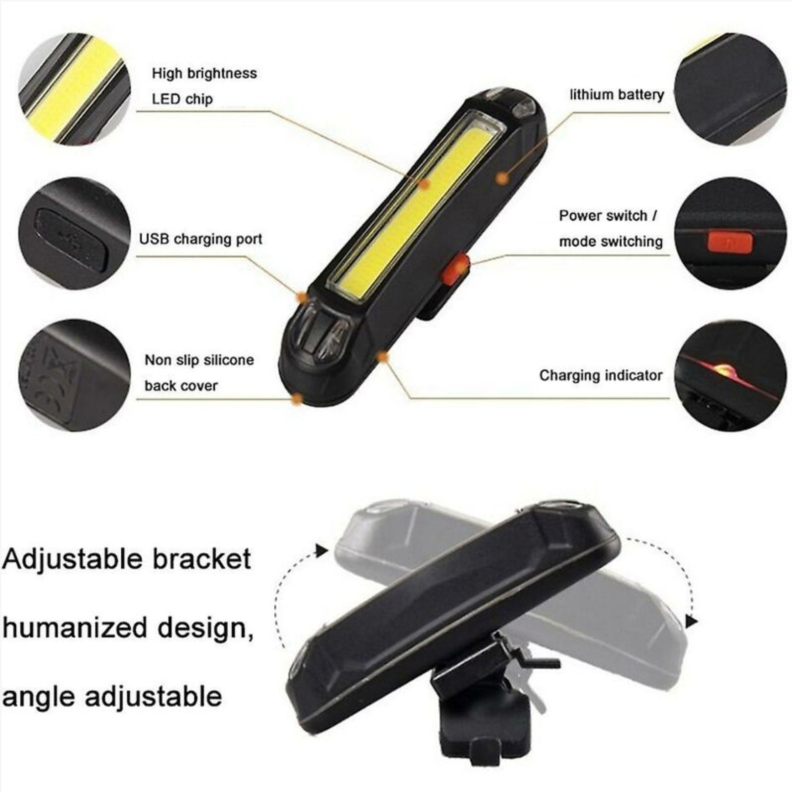 Luz Advertencia LED para Patinete y Bici - Rojo - Imagen 2